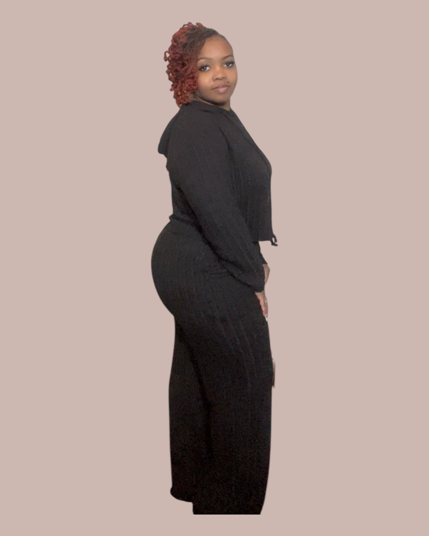 ZOLA KNIT SET (BLACK)