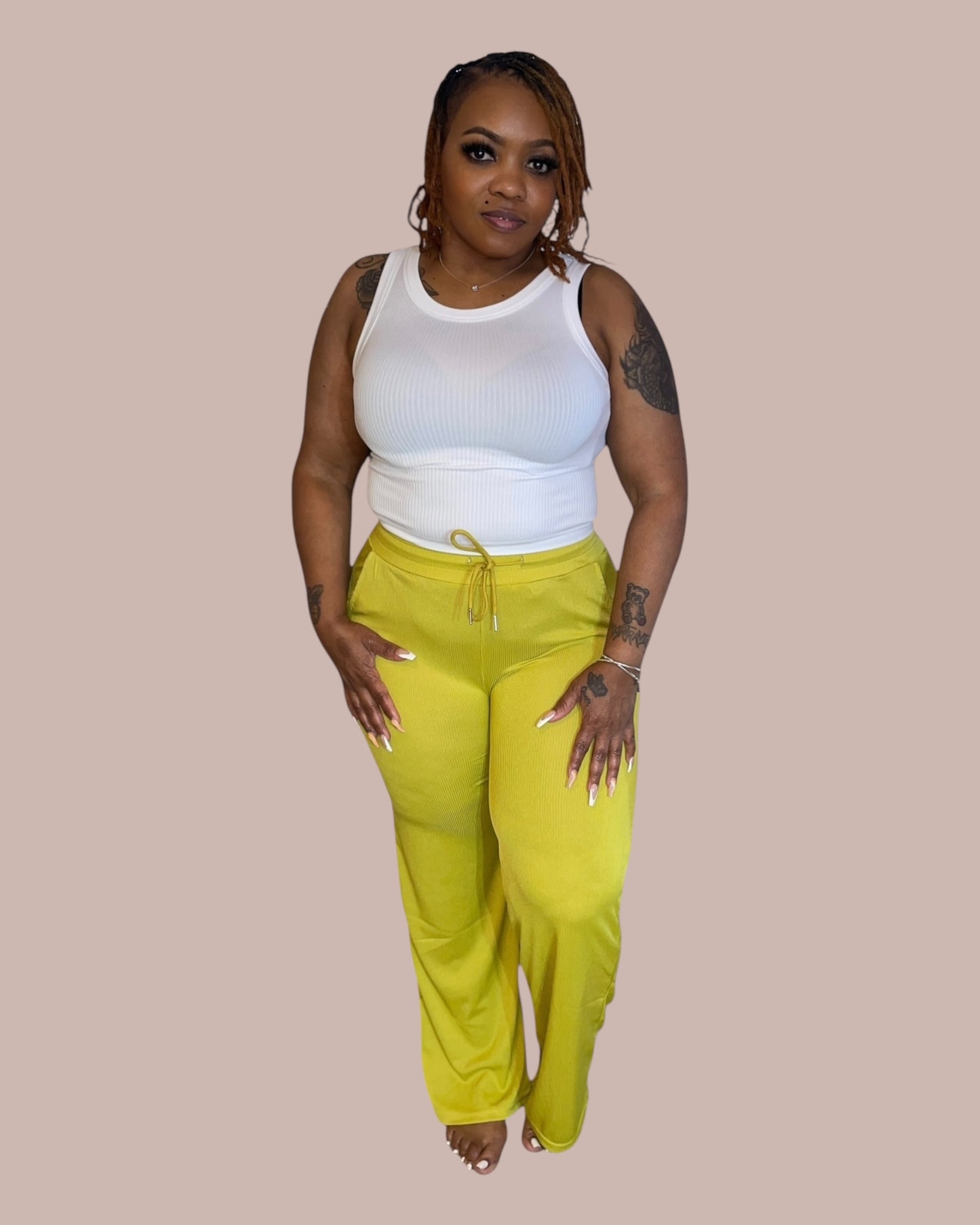 BELLA EVERYDAY PANTS (LEMON GINGER)