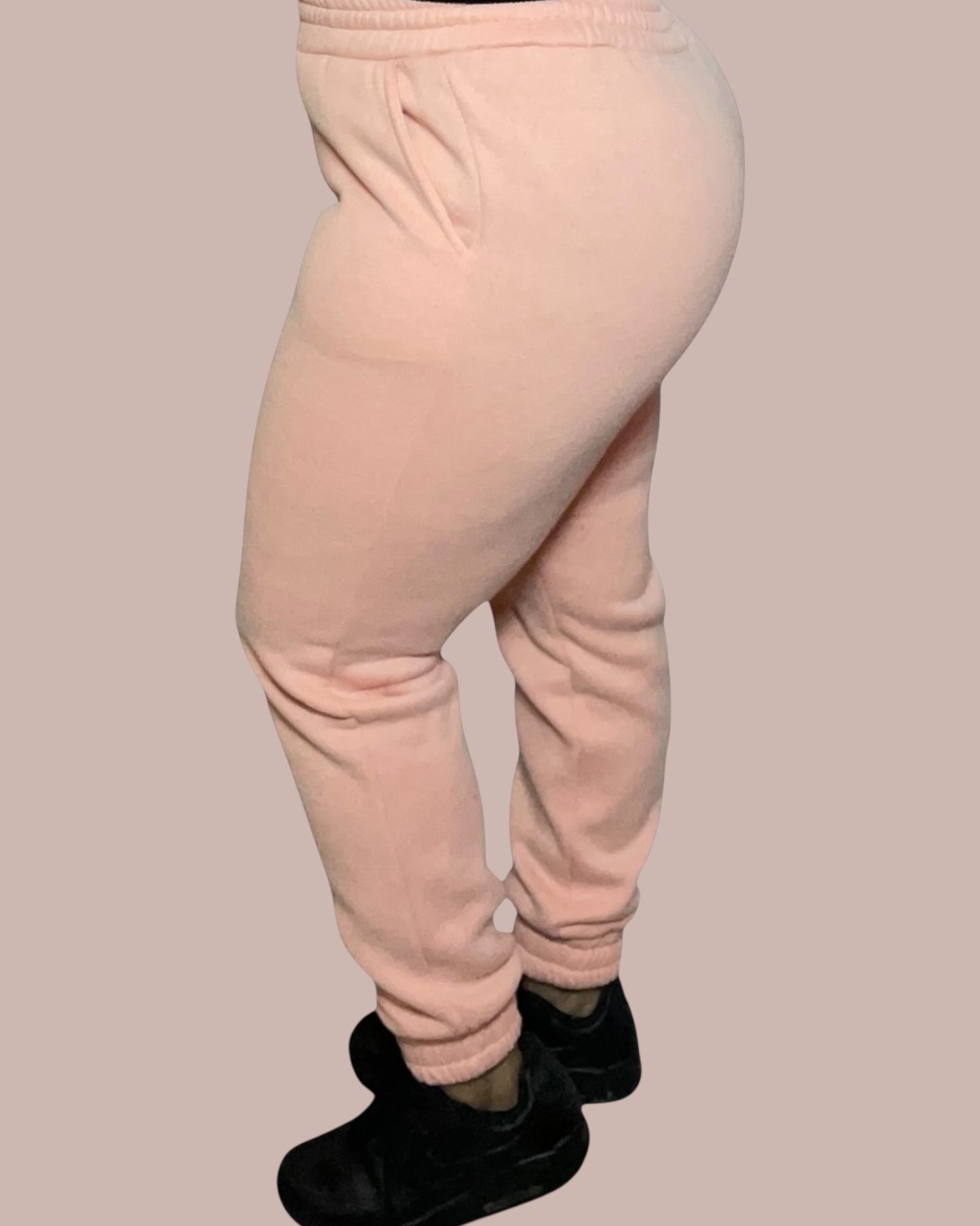FLEECE JOGGERS (SALMON)