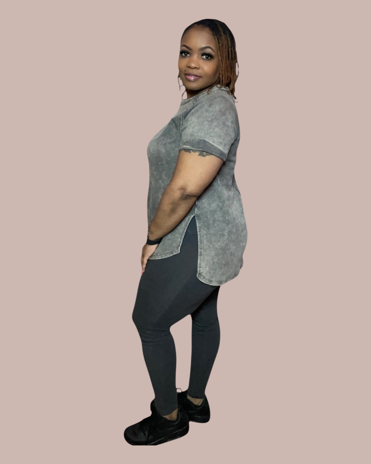 ACID WASH SET (MOCHA GRAY)