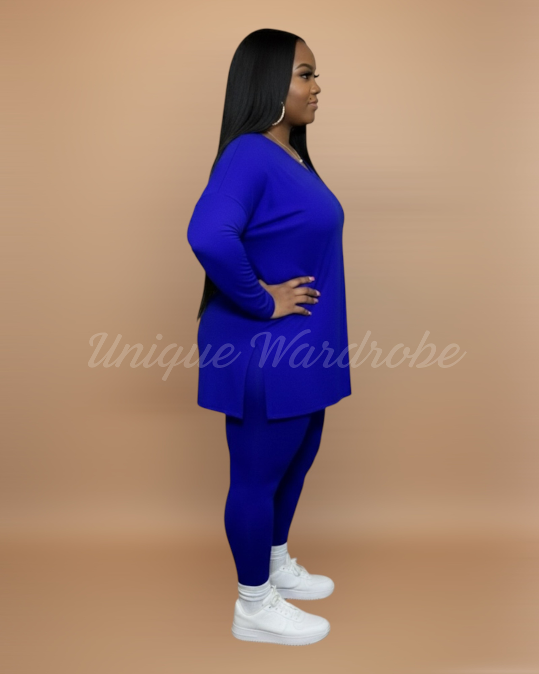 FALL LEGGING SET (BRIGHT BLUE)