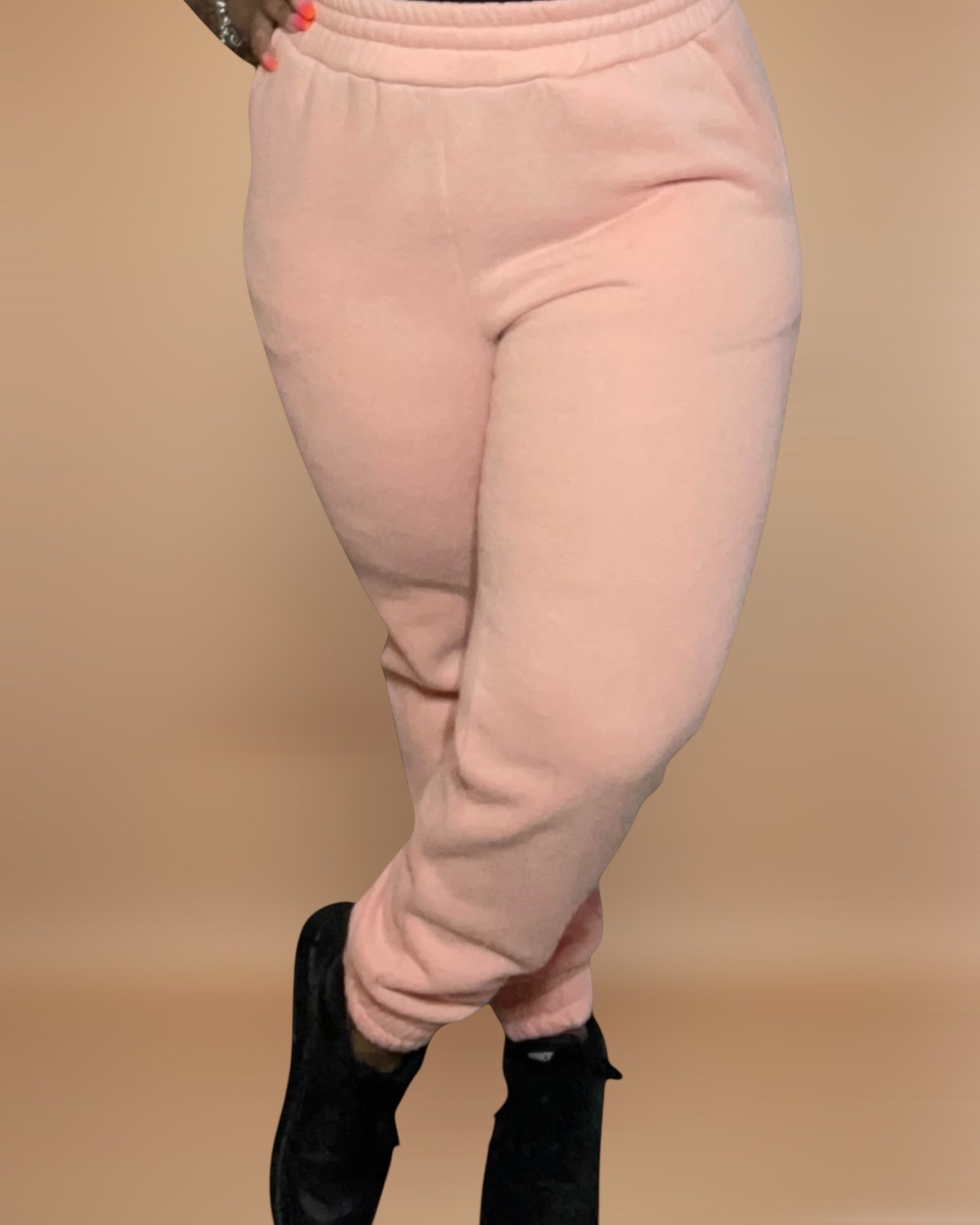 FLEECE JOGGERS (SALMON)