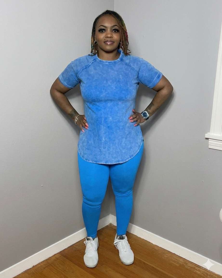 ACID WASH SET (OCEAN BLUE)