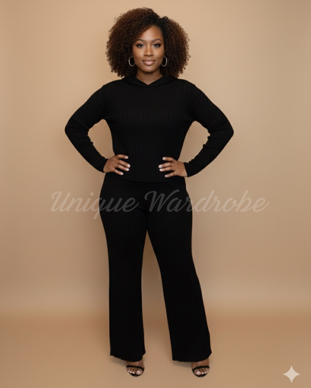 ZOLA KNIT SET (BLACK)