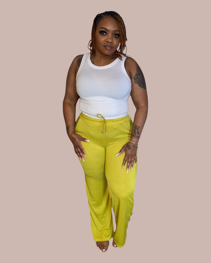 BELLA EVERYDAY PANTS (LEMON GINGER)