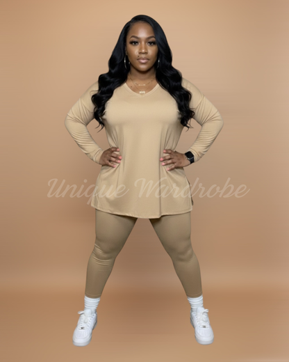 FALL LEGGING SET (DK BRUSH)