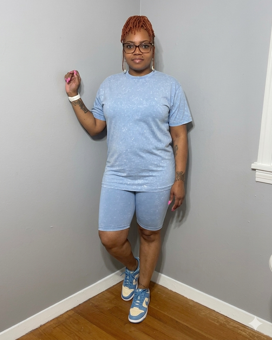 EASY BREEZY SET (DENIM BLUE)