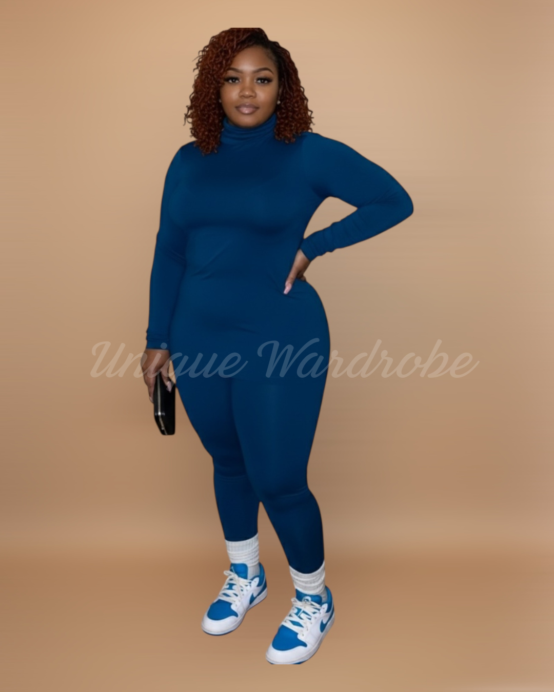 LASHA’S TURTLENECK LEGGING SET (TEAL)