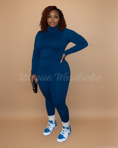LASHA’S TURTLENECK LEGGING SET (TEAL)