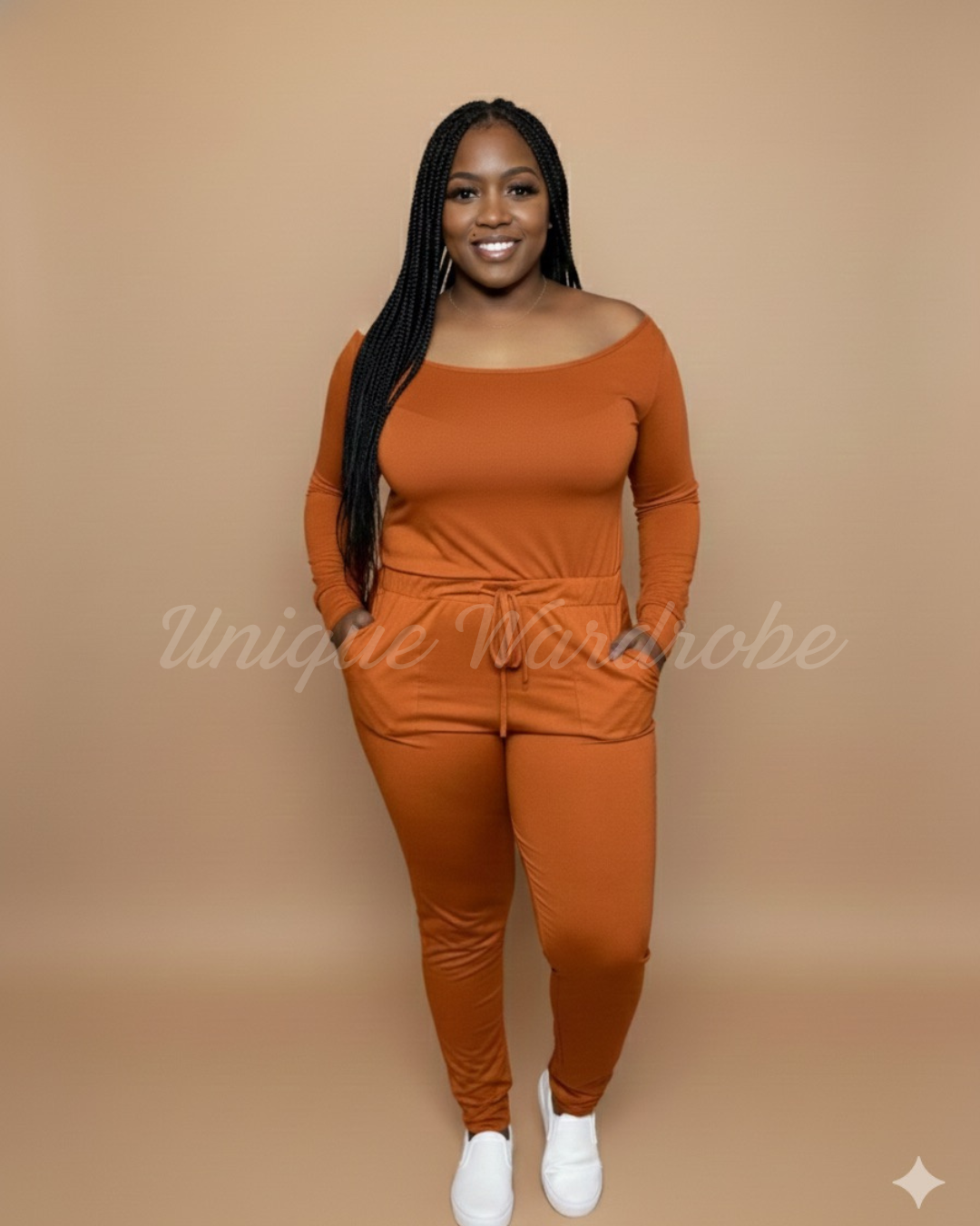 ON THE GO JUMPSUIT (MANGO)