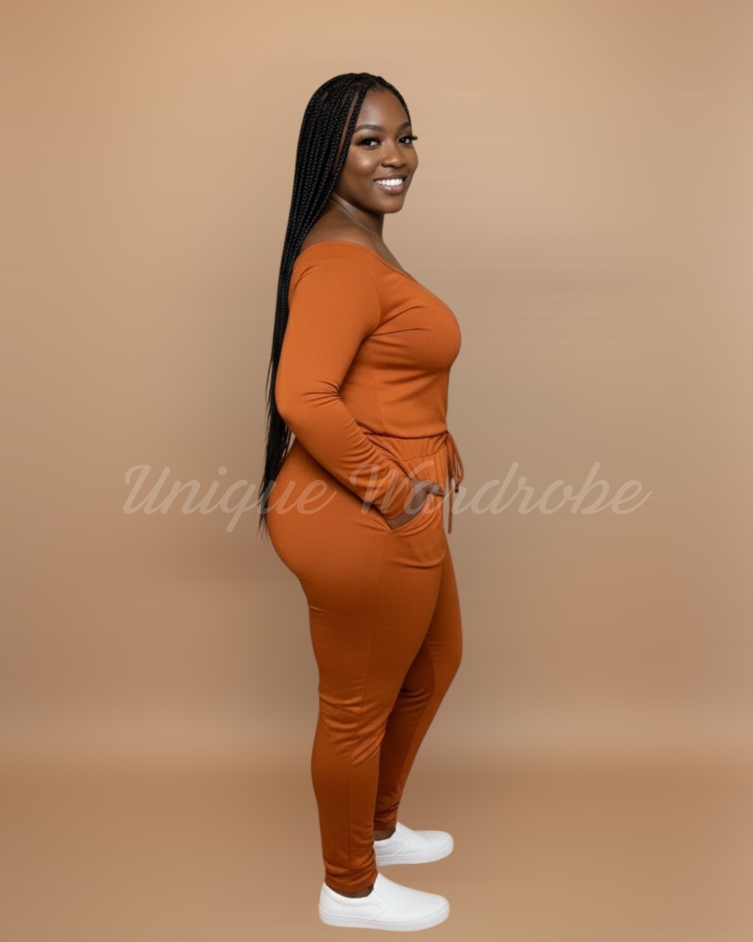 ON THE GO JUMPSUIT (MANGO)