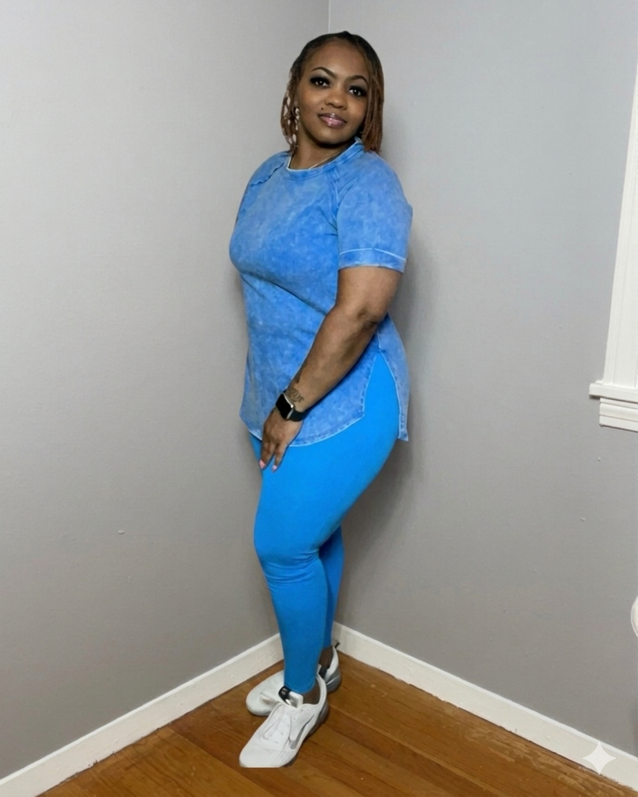 ACID WASH SET (OCEAN BLUE)