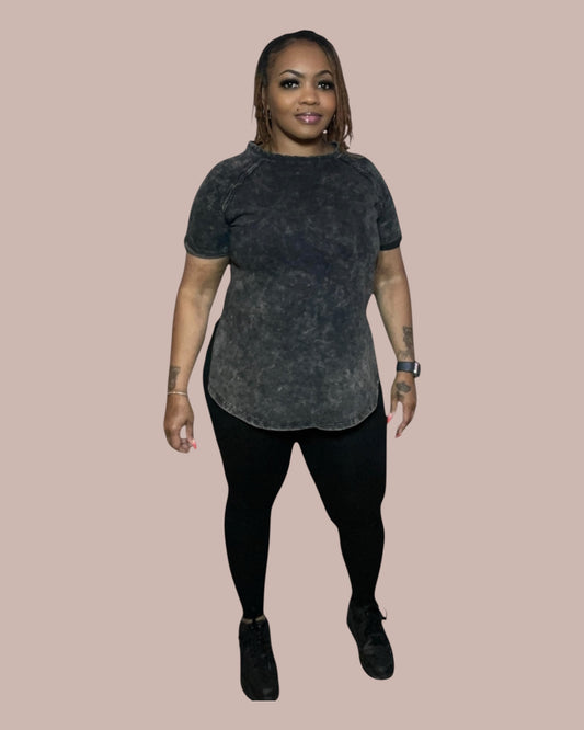 ACID WASH SET (BLACK)