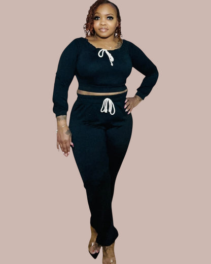 CROPPED JOGGER SET
