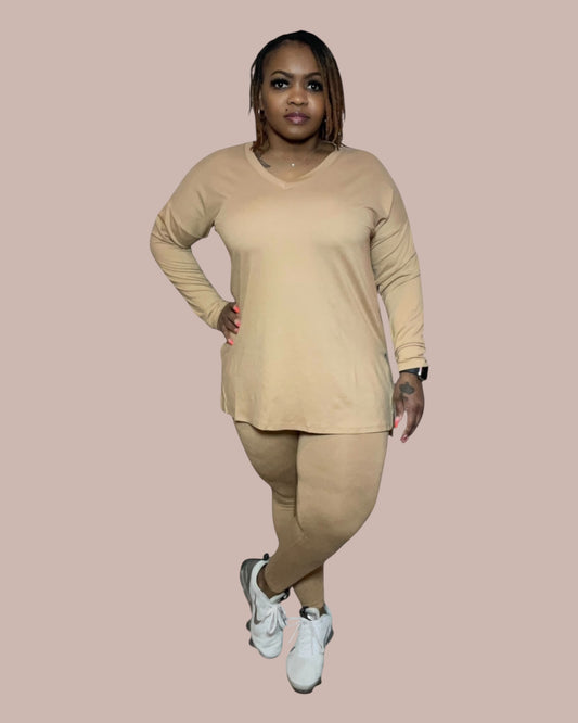 FALL LEGGING SET (DK BRUSH)