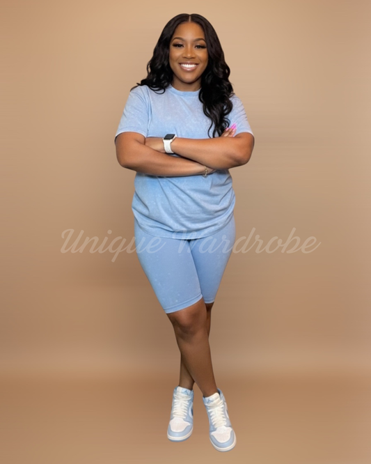 EASY BREEZY SET (DENIM BLUE)