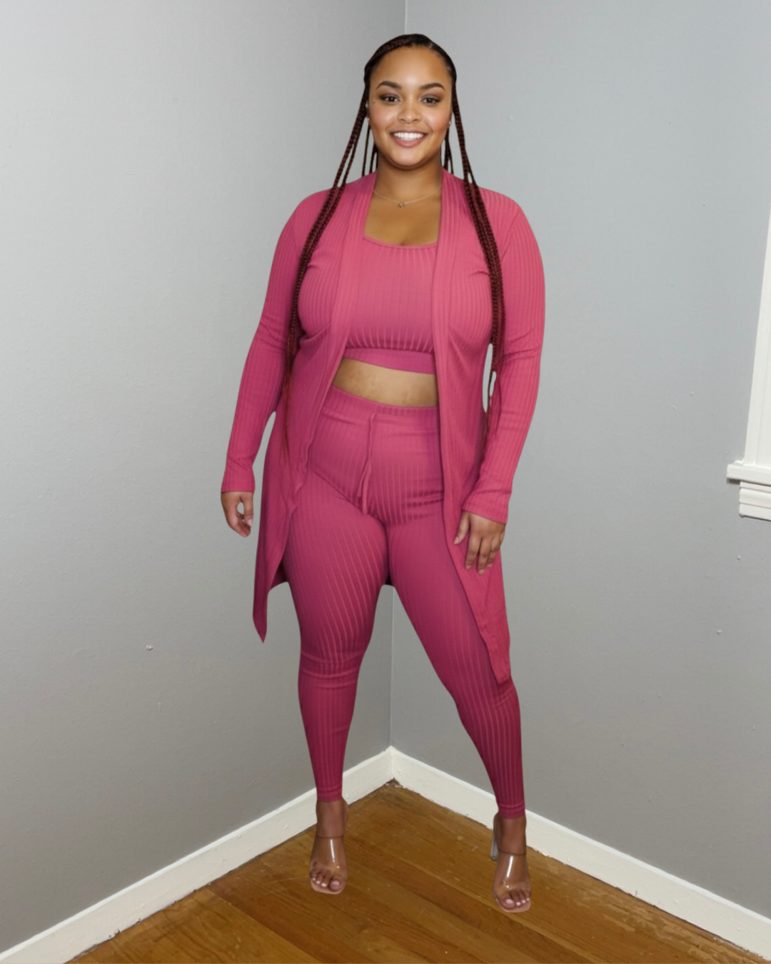 PLUS 3 PIECE CARDIGAN SET