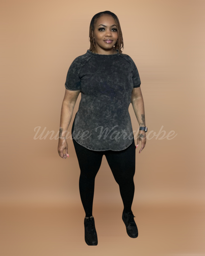 ACID WASH SET (BLACK)