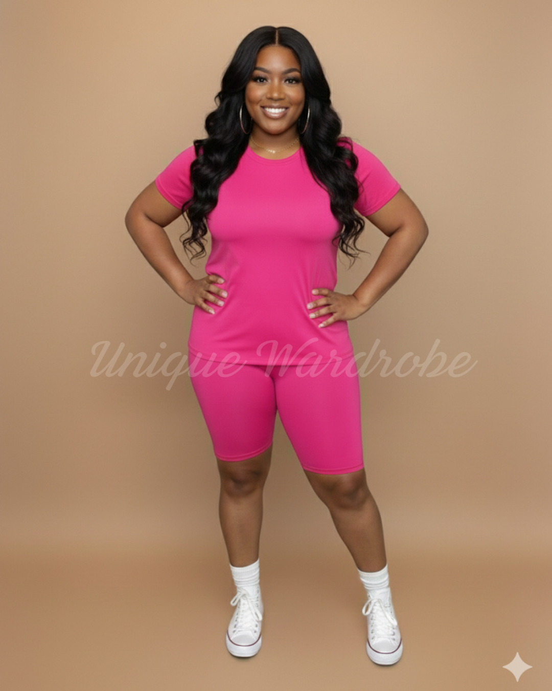 BASIC SHORT SET (PINK)