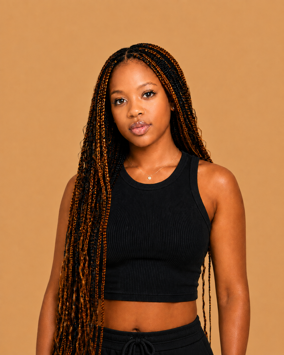 RIBBED CROP TANK
