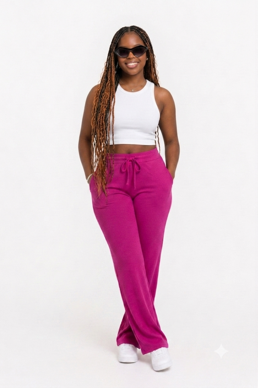 BELLA EVERYDAY PANTS (V.FUCHSIA)