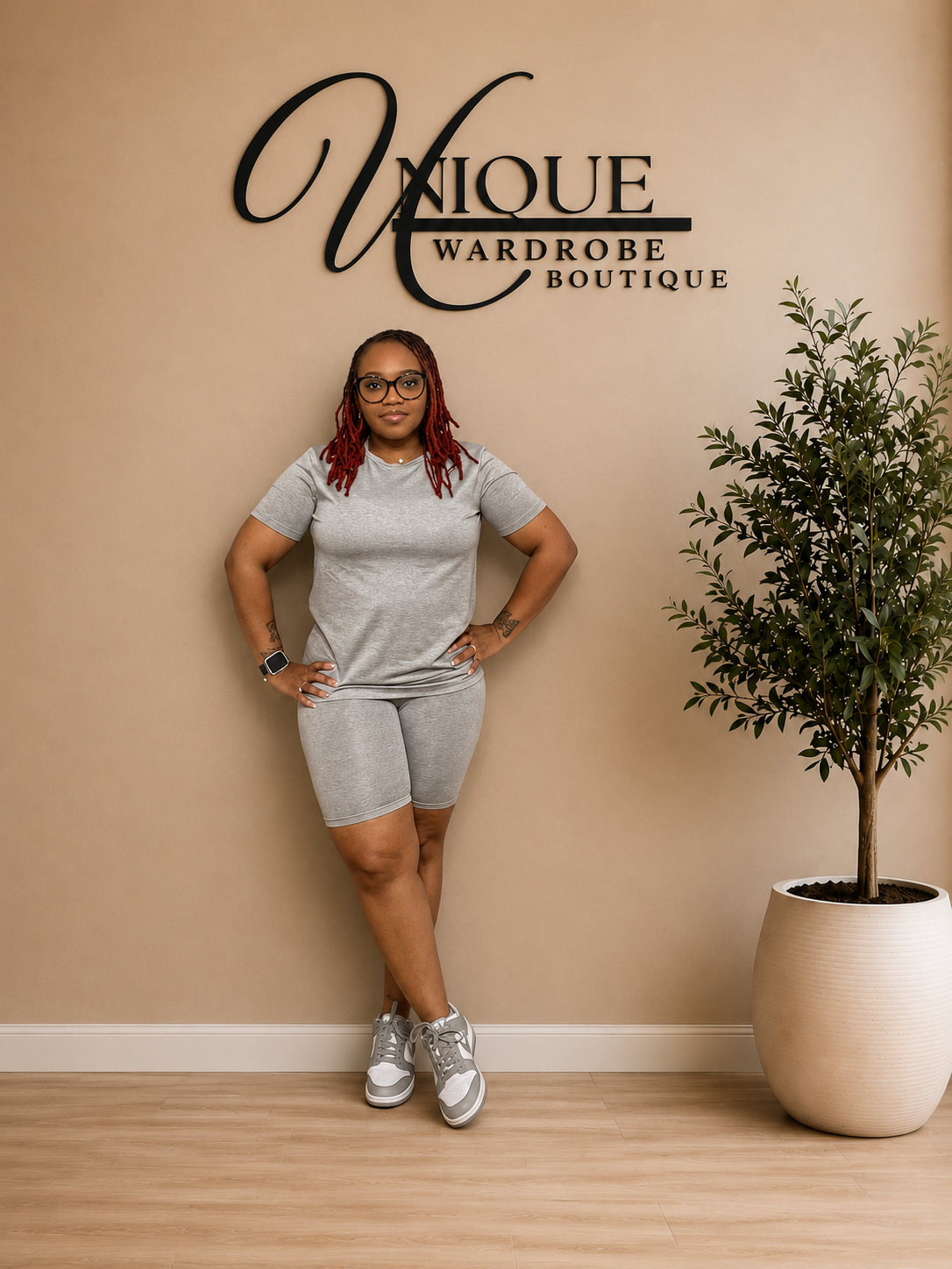 BASIC SHORT SET (GRAY)