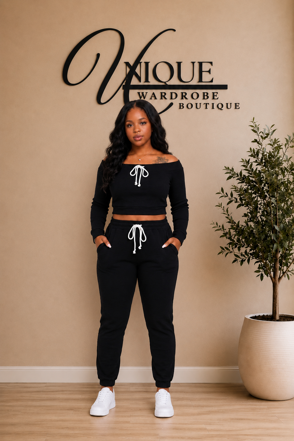 CROPPED JOGGER SET