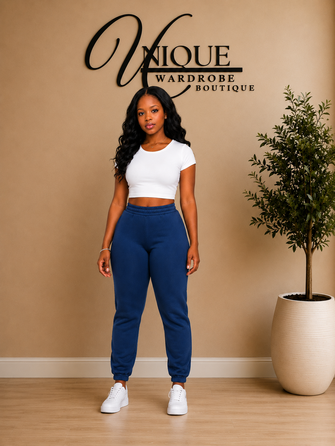 FLEECE JOGGERS (BLUE)