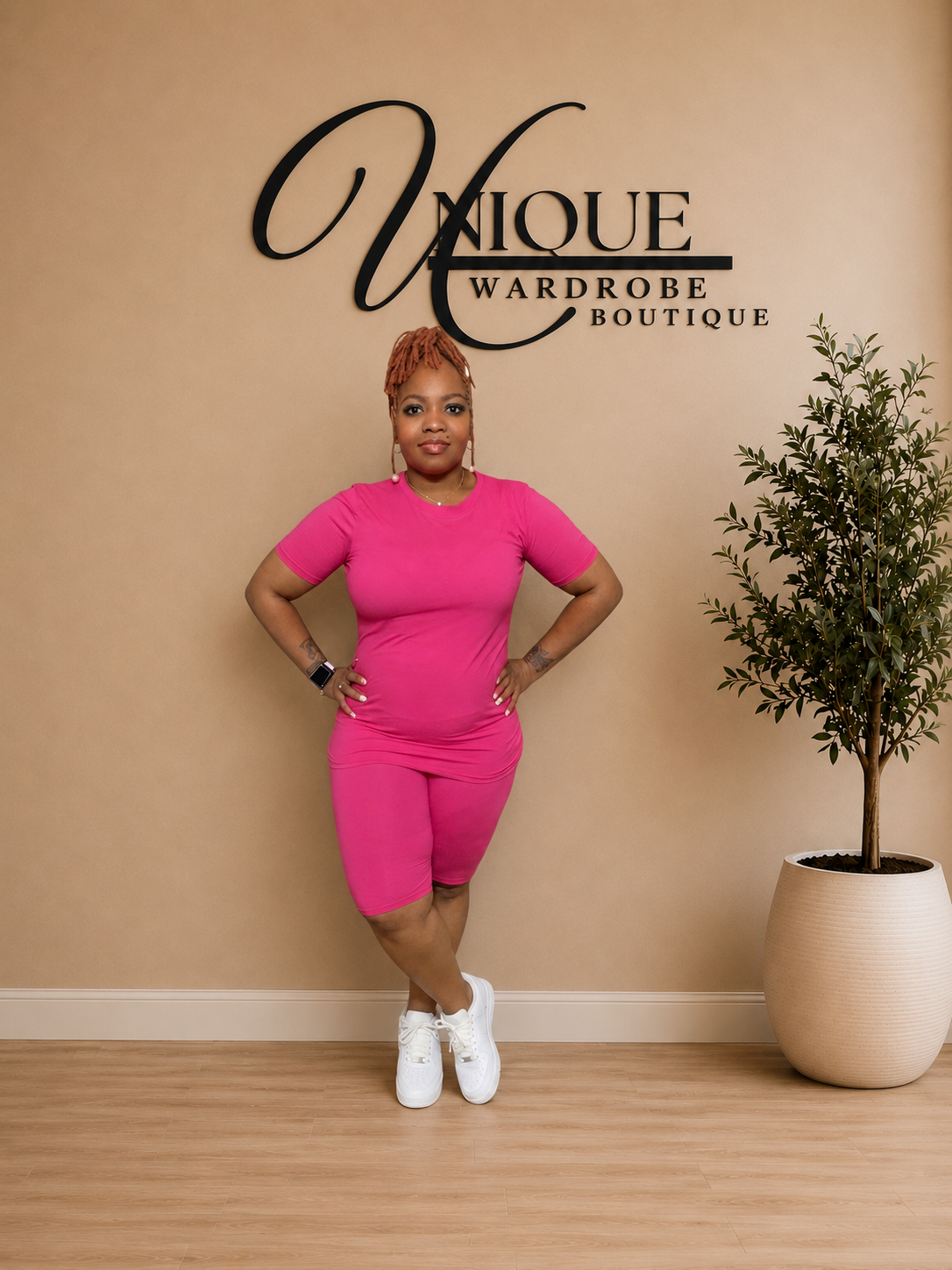 BASIC SHORT SET (PINK)