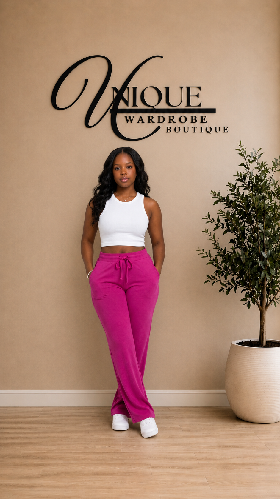 BELLA EVERYDAY PANTS (V.FUCHSIA)