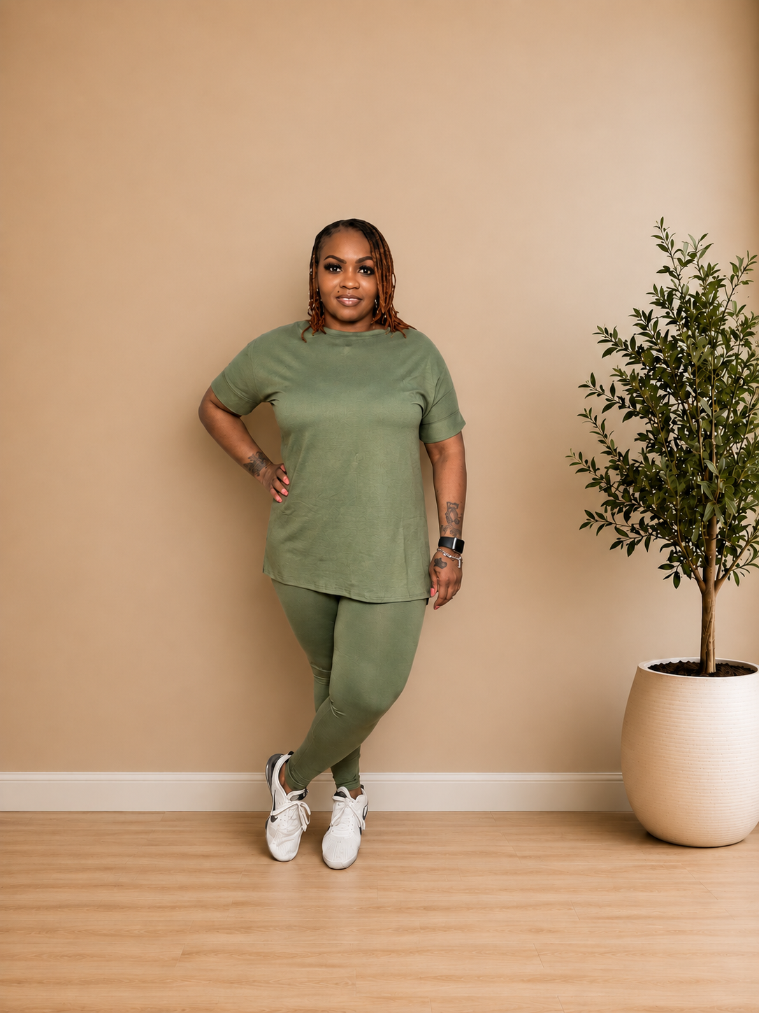 COMFY BRUNCH SET (LT. OLIVE)