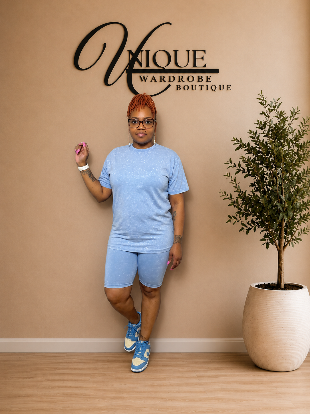 EASY BREEZY SET (DENIM BLUE)